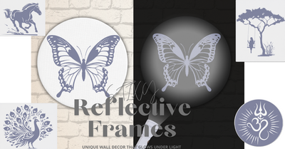 What Are Reflective Frames? Unique Wall Decor That Glows Under Light | STIXY